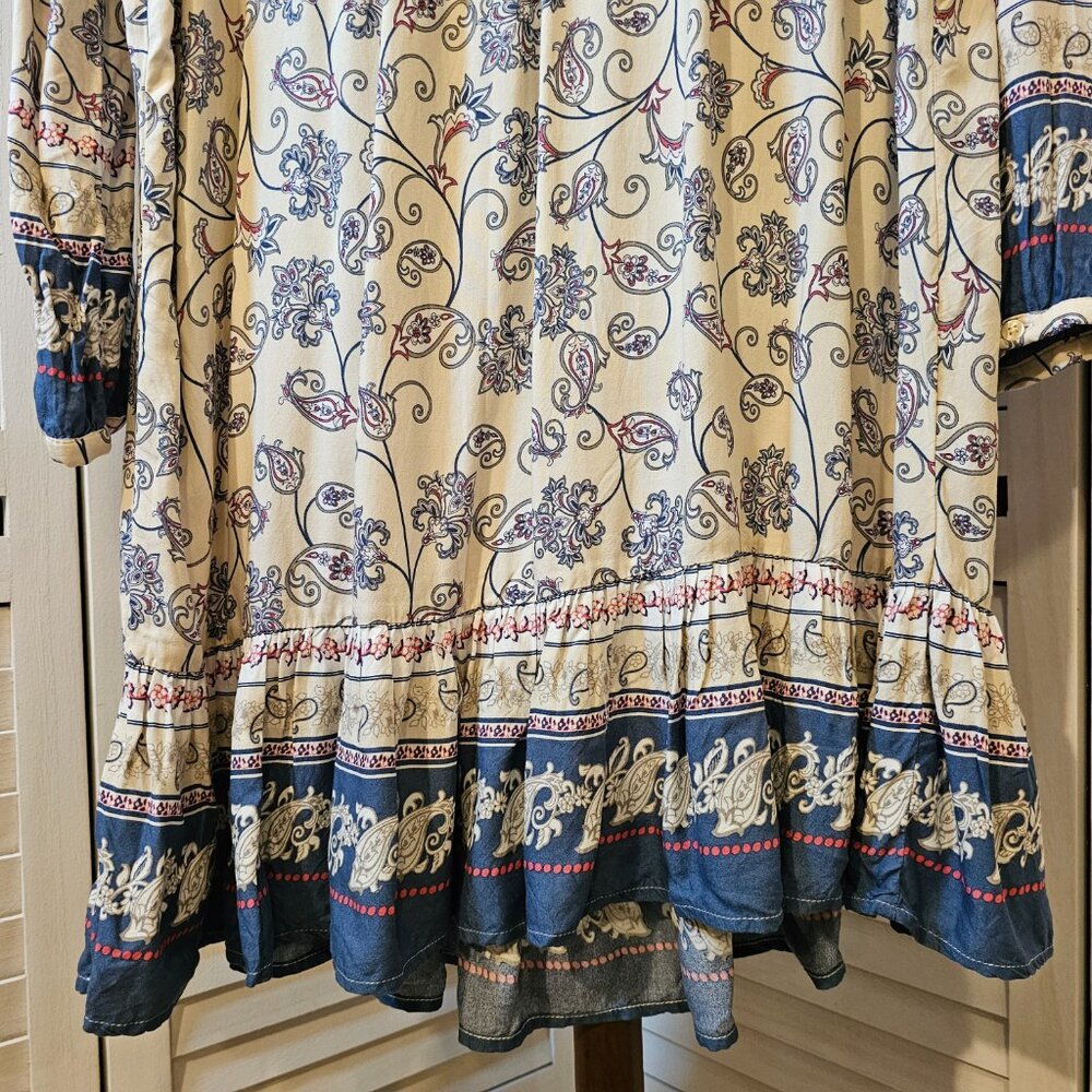 Time and Tru Plus Size XXL (20) Midi Dress with Tiered Hem - Picture 5 of 9